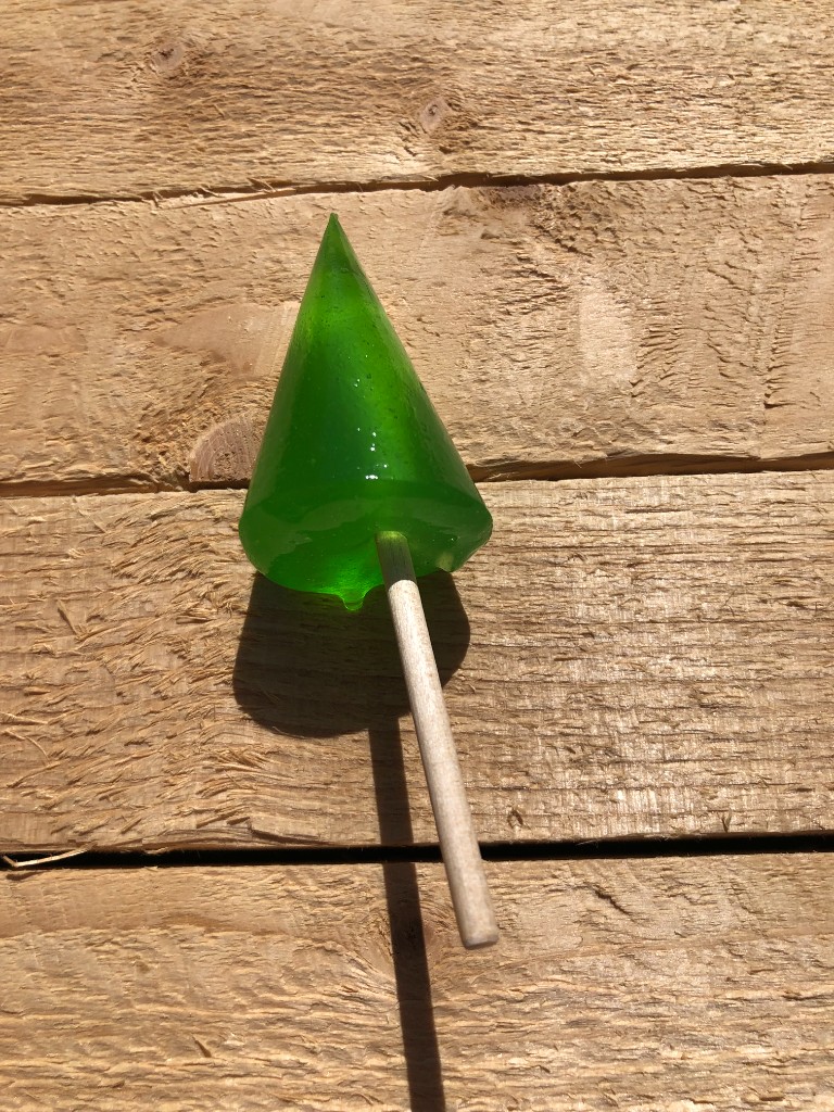 Klubba med smak av päron.